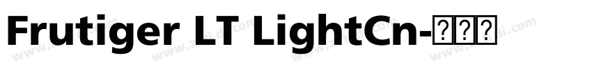 Frutiger LT LightCn字体转换